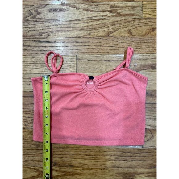 American Eagle Outfitters Barbie vibes, Pink Crop Top. Size Large. Good Conditio - Picture 2 of 4